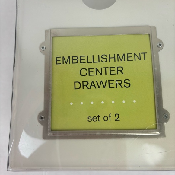 Making Memories-crafting/scrapbook Embellishment Center Drawers-2-pk/white/NIP - Picture 2 of 10